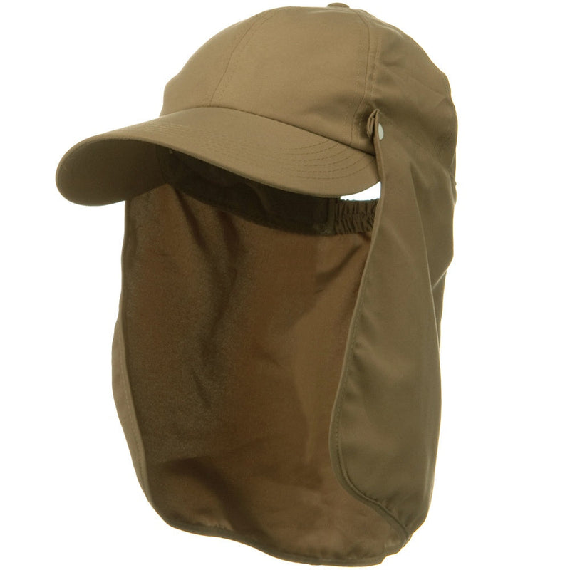 Water Repellent Microfiber Sun Block Flap Cap