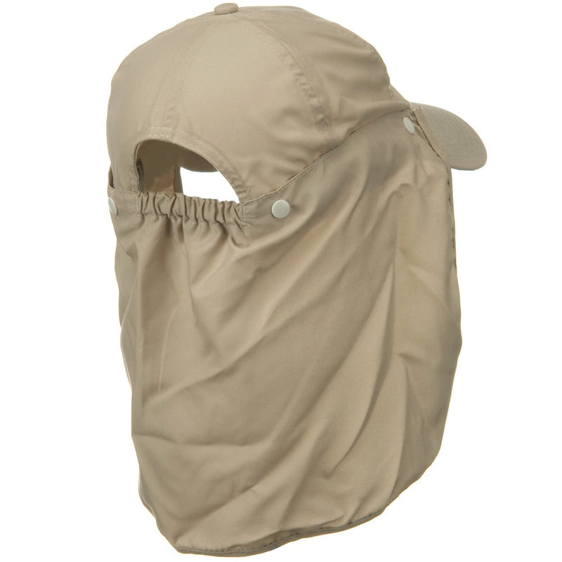 Water Repellent Microfiber Sun Block Flap Cap