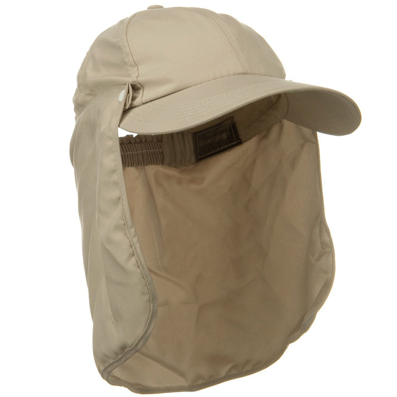 Water Repellent Microfiber Sun Block Flap Cap