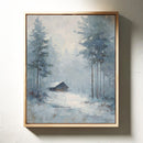 A Cabin Lost in Frosted Haze