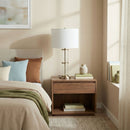 Echo - Table Lamp With On / Off Switch Clear Body Base - Clear / Silver / White by HouseOfZazla