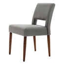 Accent Chairs Set of 2, Velvet Chairs with Solid Woood, Upholstered Dining Chairs for Living Room, Kitchen, Bedroom, Beauty Room,Dining room- Grey