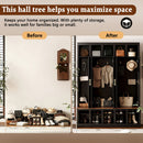 U-Can Farmhouse Entryway Storage Cabinet Coat Closet