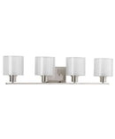 Invite 4-Light 33"w Bath Vanity Light Fixture Brushed Nickel Finish by Progress by LampsUSA