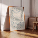 The Lord Bless You Floral Scripture Print