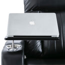 Premium Power Recliner & Storage Arms, Cupholders, Swivel Tray Table And Cell Phone Stand - Black by HouseOfZazla