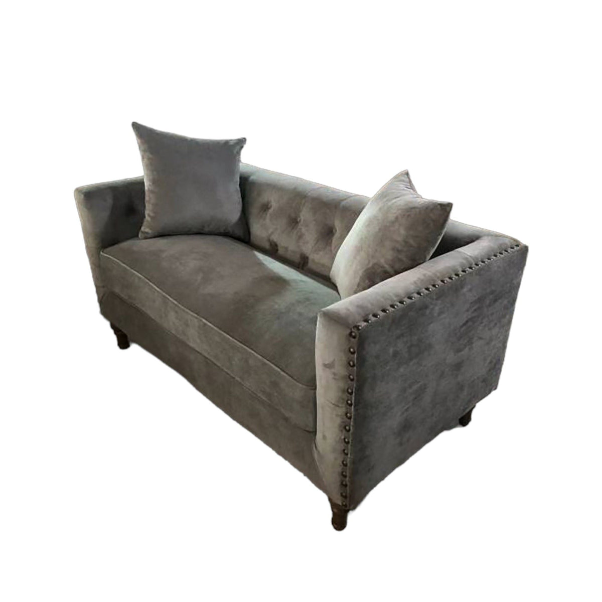 Sidonia - Loveseat With 2 Pillows - Gray, photo 3 of 6