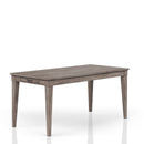 Rustic Dining Table 2 Storage Drawers And Leaf - Gray by HouseOfZazla