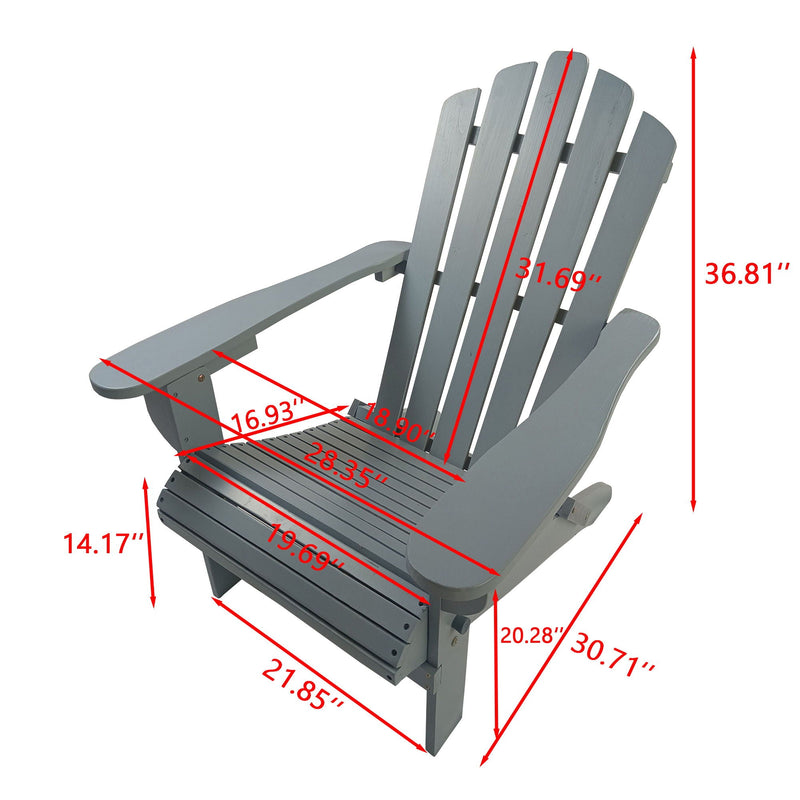 Outdoor Or Indoor Adirondack Chair - Walnut, photo 4 of 8