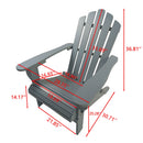 Outdoor Or Indoor Adirondack Chair - Walnut by HouseOfZazla