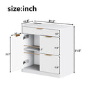 Freestanding Office File Cabinet with Built-in Charging Station