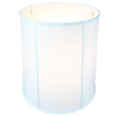 16x18x19 White Shantung Tall Drum Lampshade