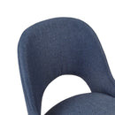 Dining Side Chair Upholstered Textured (Set of 2) - Navy by Unique Piece Furniture