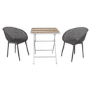 2 Pack Lounge Chair Set & Folding Square Table