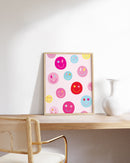 Multi colored smileys