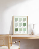 Pantone green shades
