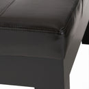Chatham Ottoman With Drawer Leather Storage Solution - Dark Coffee by HouseOfZazla