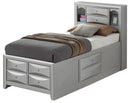 Modern Design Storage Bed With Bookcase Headboard by Unique Piece Furniture
