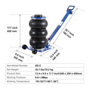 Air Jack, 3 Ton/6600 lbs Triple Bag Air Jack by HouseOfZazla