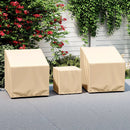 Patio Furniture Covers Waterproof Outdoor Conversation Covers for 3 Pieces Bistro Set-Beige by DirectDeals