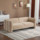 Tonson 83" 3-Seater Velvet Sofa, Wave Design by HouseOfZazla
