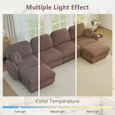 137" Oversize Chenille U-Shaped Sofa