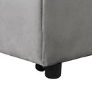 Folding Ottoman Sofa Bed - Gray Fabric by HouseOfZazla