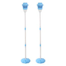 2Pack 3 In 1 Standing Bubble Machines with Colorful Lights and Music Rechargeable Bubble Maker Stands with 2 Modes 3 Adjustable Height for Party Weddi