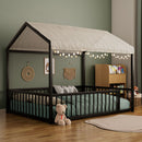 Montessori Floor Bed Frame With House Shape by HouseOfZazla