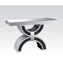 Nysa - Console Table With Faux Crystals - Mirrored