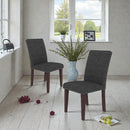 Upholstered Dining Chair With High Back Design (Set of 2) by HouseOfZazla