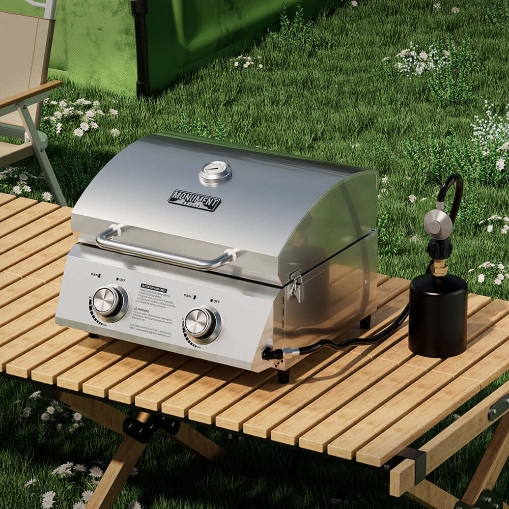13742 | Stainless Tabletop Propane Gas Grill, photo 7 of 17