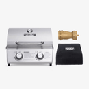 13742 | Stainless Tabletop Propane Gas Grill by Monument Grills