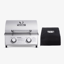 13742 | Stainless Tabletop Propane Gas Grill by Monument Grills