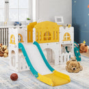 All-in-1 Toddler Slide Playset Playground with Tunnel and Ladder and Basketball by LJGDeals