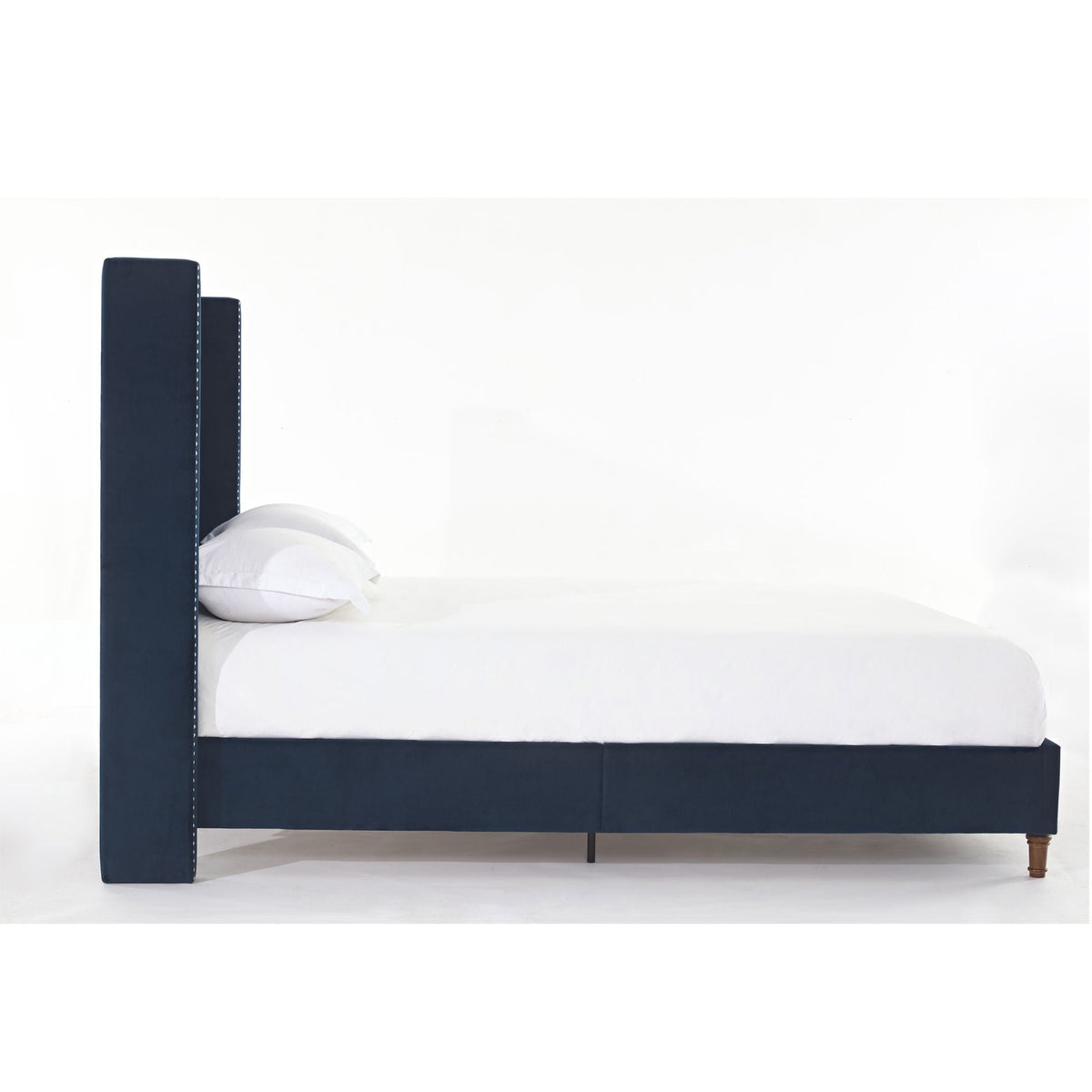Peyton - Upholstered Bed With 54" High Headboard, Traditional Hand Buttoned Tufting, photo 5 of 40