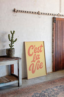 C’est La Vie Retro Wall Art