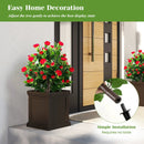 31 Inches Artificial Camellia Tree Set 2 Pack Fake Flower Trees-Green by LJGDeals
