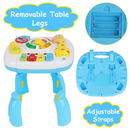 Toddler Musical Learning Table Educational Baby Toys Musical Activity Table Learning Center for 6+ Months Boys Girls Gift