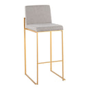 Fuji - Contemporary Design High Back Barstool by HouseOfZazla