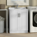 Kyle - Laundry Cabinet & Faucet And Stainless Steel Sink by Unique Piece Furniture