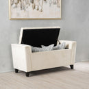 ALDEN ARMED STORAGE BENCH