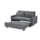 Pull-Out 2 Seat Modern Sleeper Sofa With 2 Throw Pillows And USB Ports by HouseOfZazla