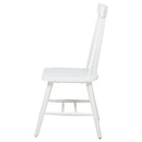 Andrews Windsor Spindle Back Dining Side Chair White (Set of 2)
