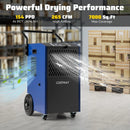 154 Pints Commercial Dehumidifier with Pump and Drain Hoses by LJGDeals