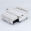 Modern Fabric Multi-Functional Sofa Bed With Adjustable Armrests And Backrests by HouseOfZazla