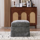 Ottoman Foot Stool With Metal Legs by Unique Piece Furniture