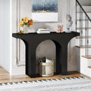 Console Table With Arched Base For Entryway - Black by HouseOfZazla
