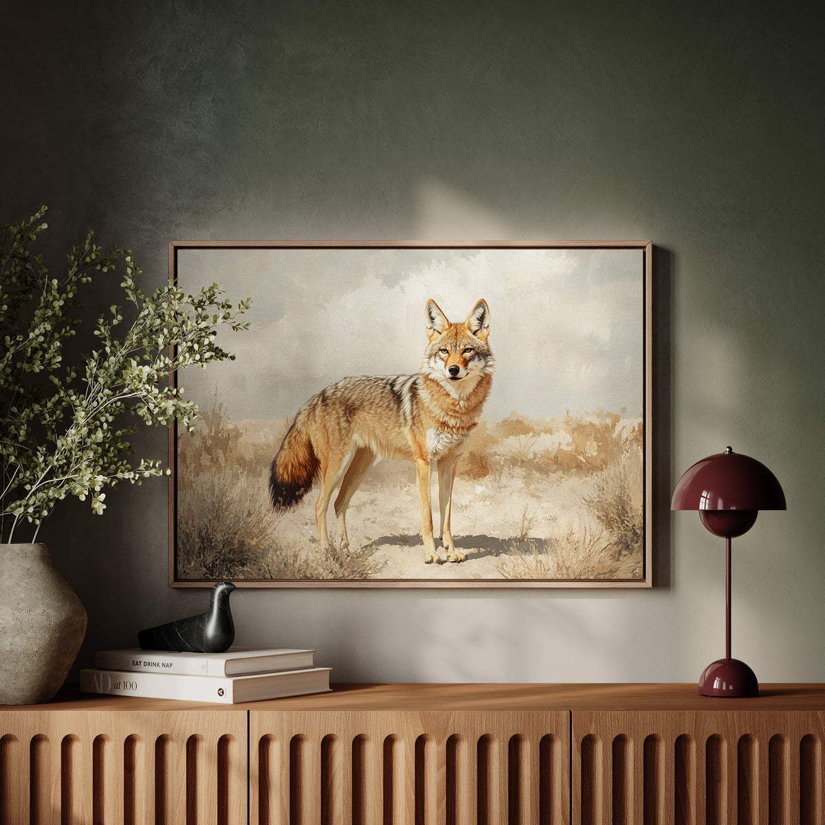 Lone Coyote in the Sun, photo 2 of 16