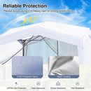 Pop up Canopy Tent wiht 4 Sidewalls Mesh Netting Wheeled Bag-White by LJGDeals